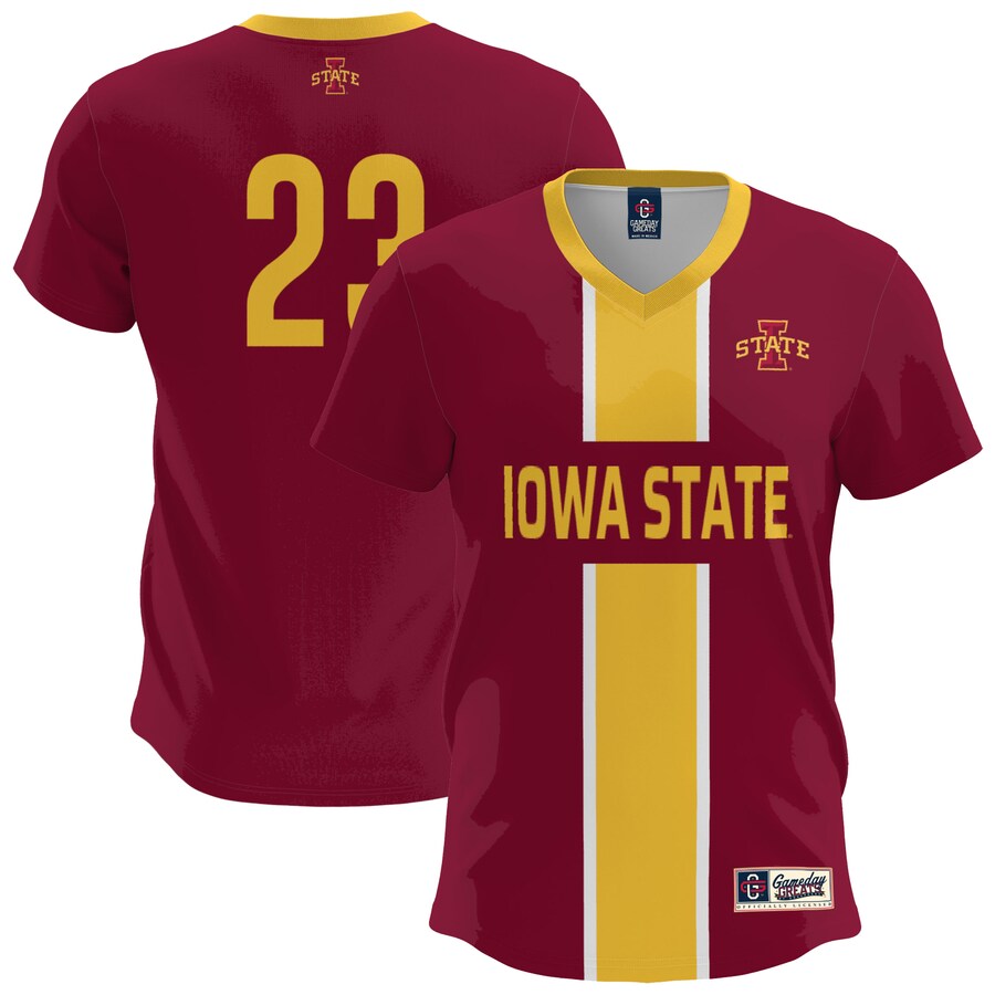 Men's GameDay Greats  Cardinal Iowa State Cyclones Lightweight Soccer Fashion Jersey - Jersey