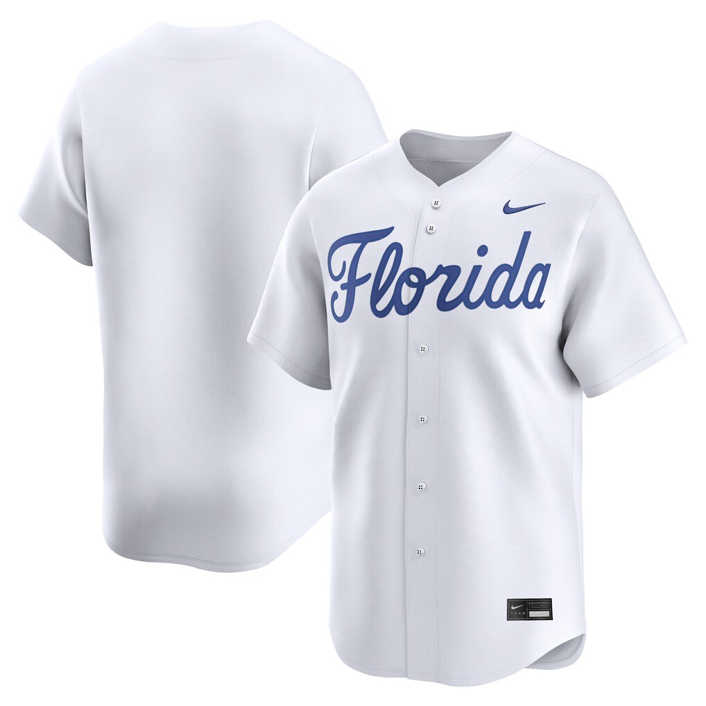Men's Nike White Florida Gators Baseball Limited Jersey - Jersey