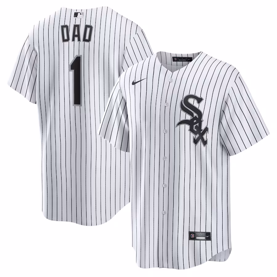 Men's Chicago White Sox Nike White #1 Dad Home Replica Jersey - Jersey