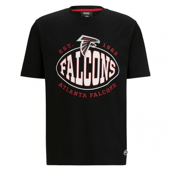 Men's Atlanta Falcons Black BOSS X Trap T Shirt - Jersey