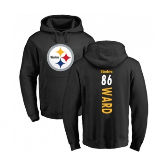 Football Pittsburgh Steelers #86 Hines Ward Black Backer Pullover Hoodie - Jersey