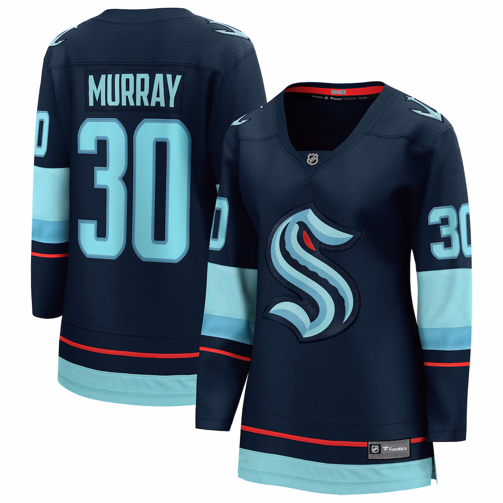 Women's Seattle Kraken Matt Murray Fanatics Deep Sea Blue Home Breakaway Jersey - Jersey