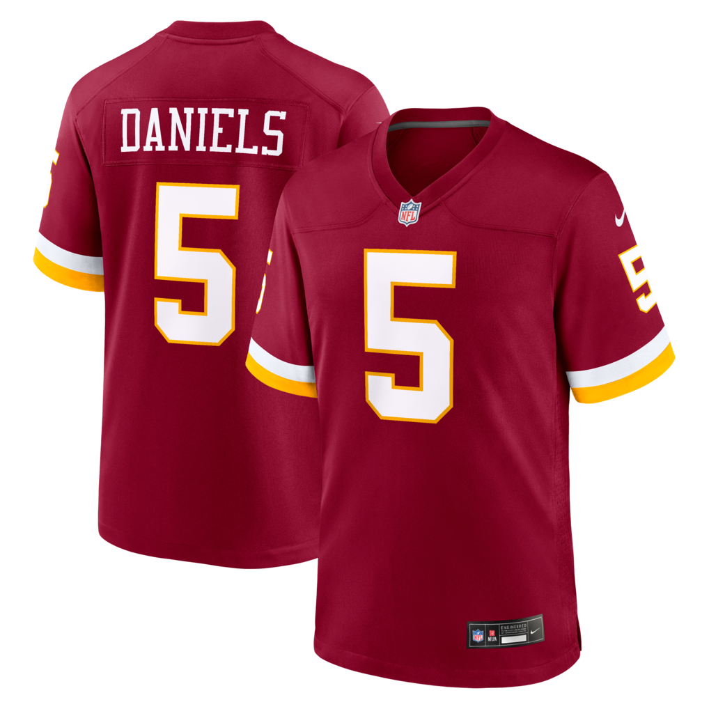 Men's Washington Commanders Jayden Daniels Nike Burgundy Game Jersey - Jersey