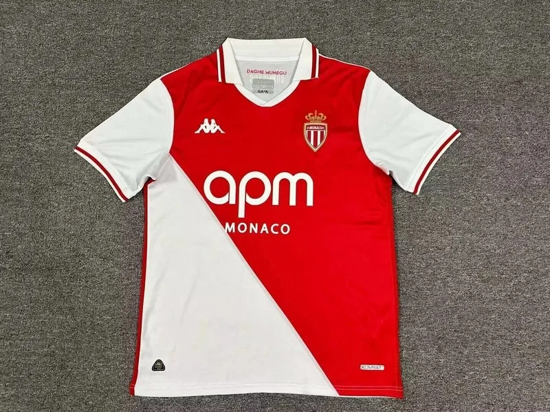 AS Monaco Soccer Jersey Home Custom Shirt 2024/25 - Jersey