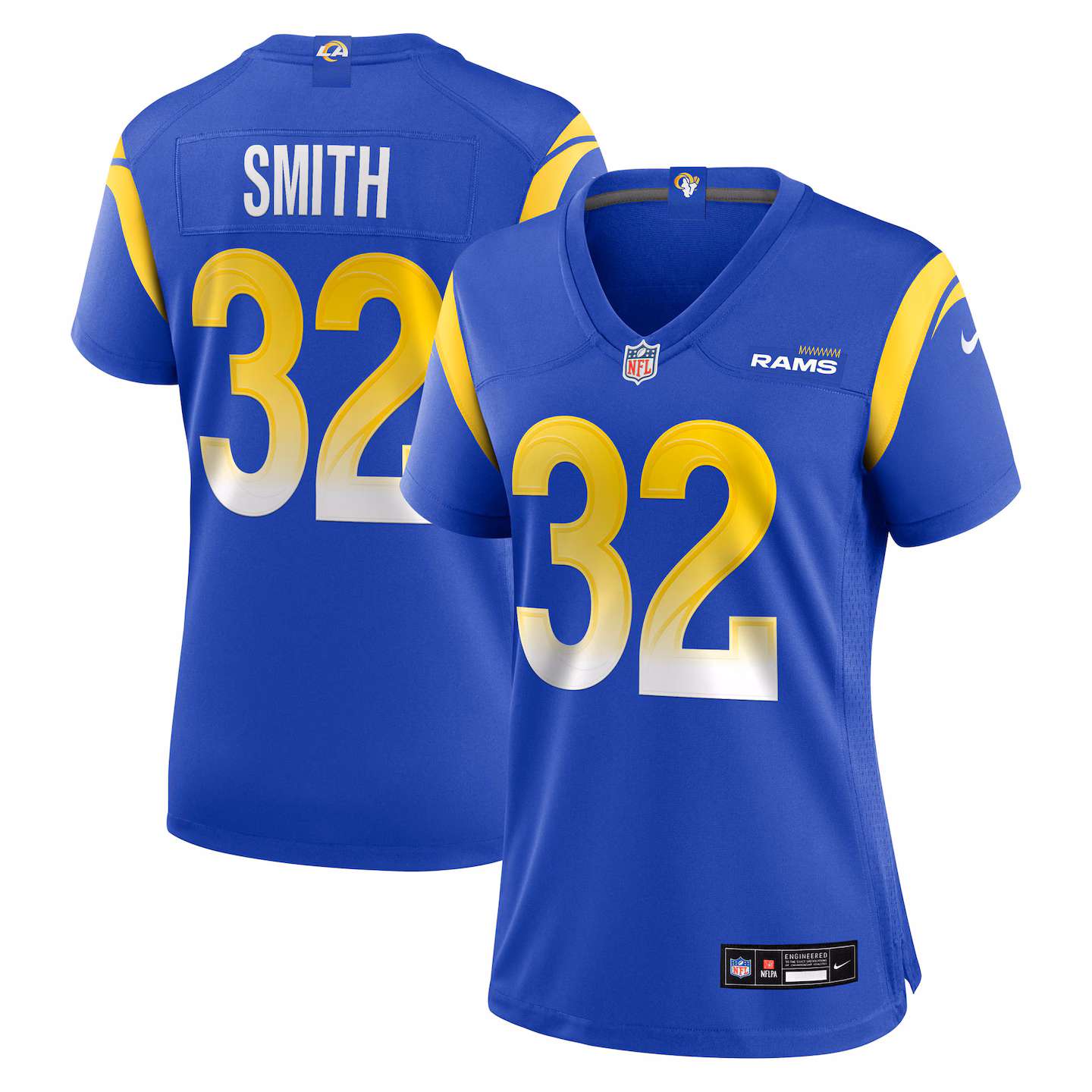 Women's Los Angeles Rams Christopher Smith Nike Royal Team Game Jersey - Jersey