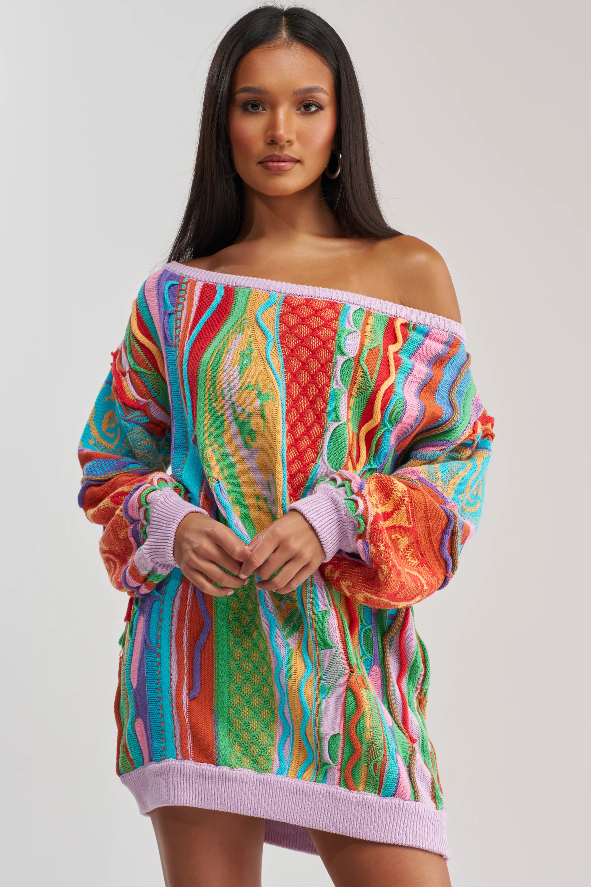 CROWD FAVORITE SWEATER MINI DRESS - Akira Wear