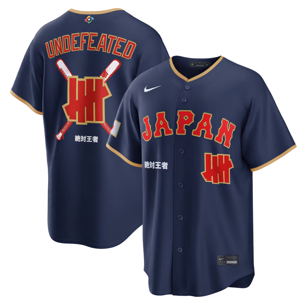 Men's Japan Baseball Nike x Undefeated Navy 2026 World Baseball Classic Stadium Jersey - Jersey