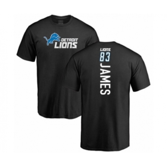 Football Detroit Lions #83 Jesse James Black Backer T-Shirt - Jersey