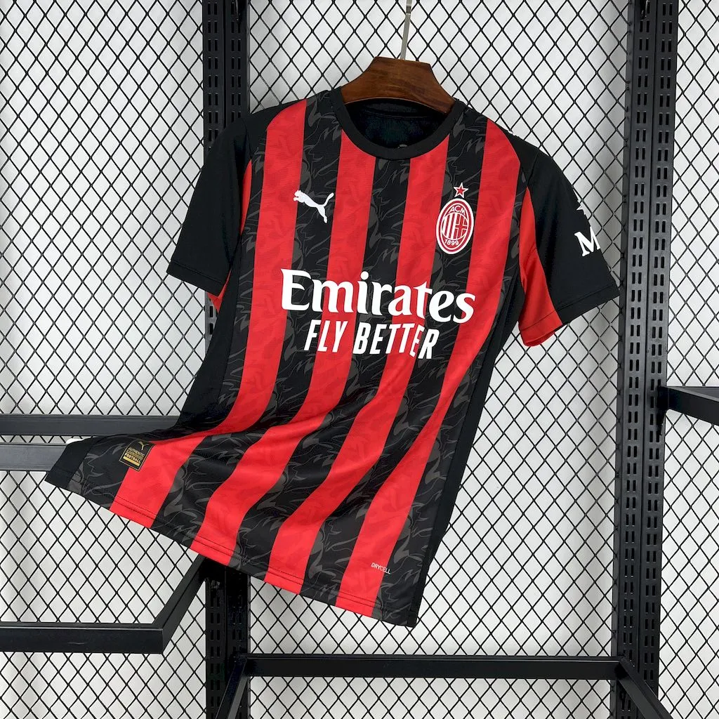 AC Milan Soccer Jersey Home Custom Shirt 2025/26 - Jersey