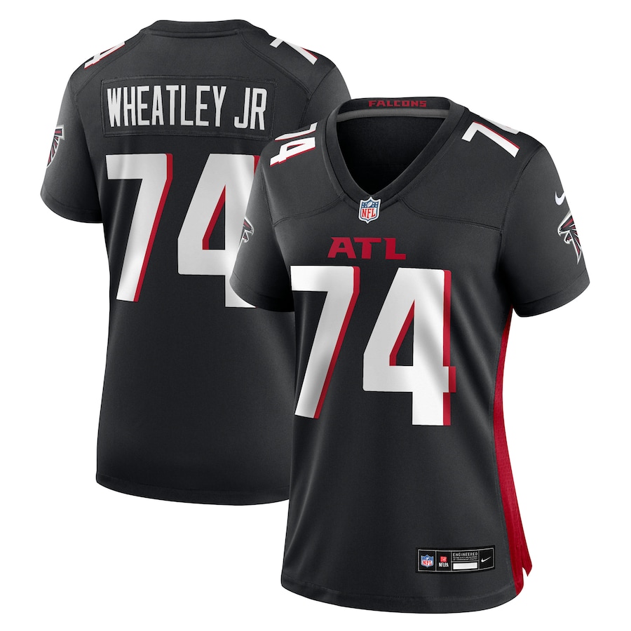Women's Atlanta Falcons Tyrone Wheatley Jr Nike Black Team Game Jersey - Jersey
