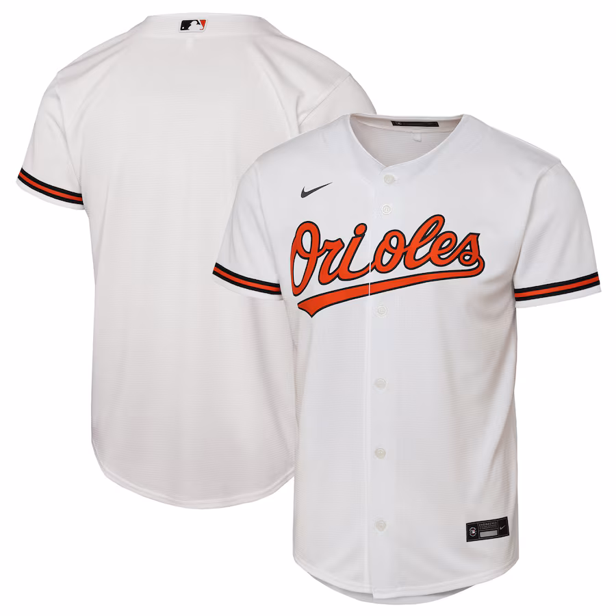 Youth Baltimore Orioles Nike White Home Replica Jersey - Jersey