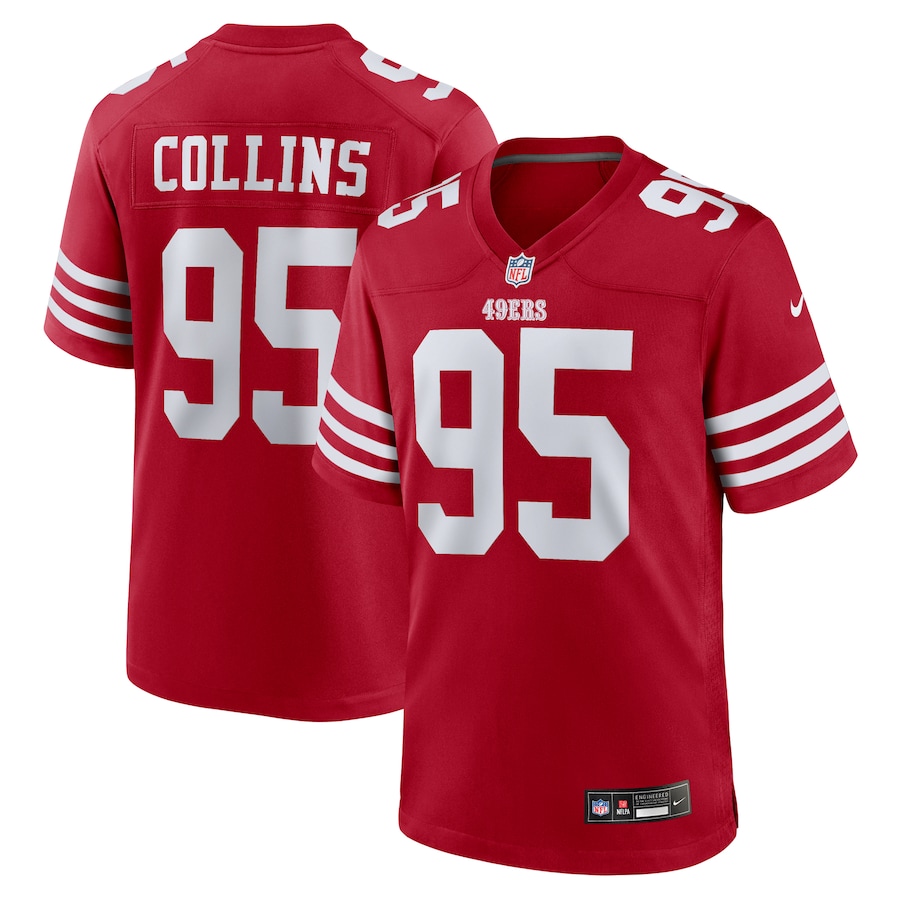 Men's San Francisco 49ers Alfred Collins Nike Scarlet Team Game Jersey - Jersey