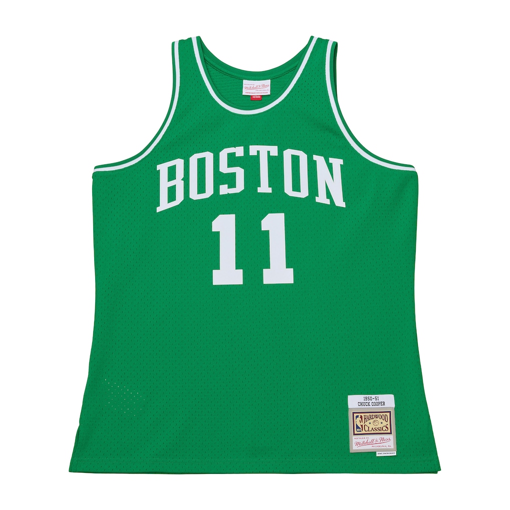 Men's Boston Celtics Chuck Cooper Mitchell & Ness Kelly Green 1950-51 Pioneers Swingman Jersey - Jersey