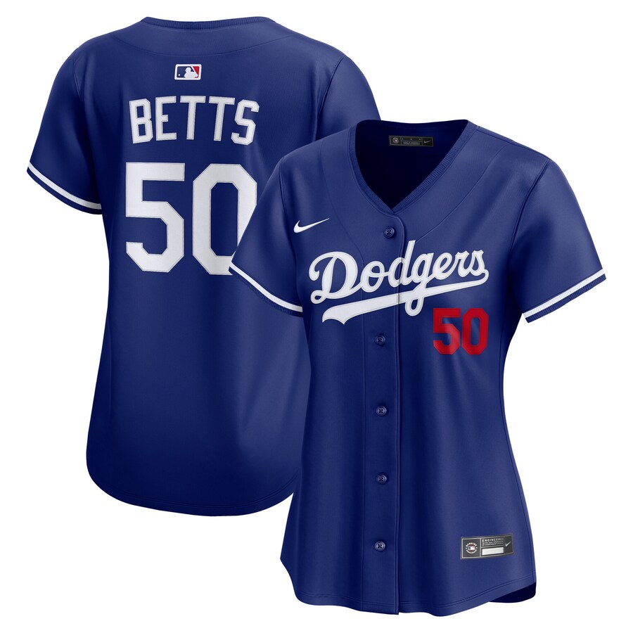 Women's Los Angeles Dodgers Mookie Betts Nike Royal Alternate 2 Limited Player Jersey - Jersey