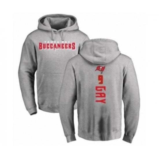 Football Tampa Bay Buccaneers #9 Matt Gay Ash Backer Pullover Hoodie - Jersey