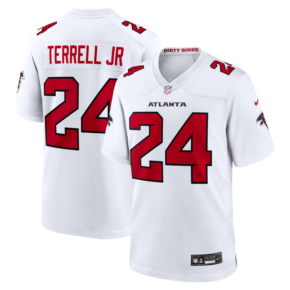 Men's Atlanta Falcons A.J. Terrell Nike White Game Jersey - Jersey