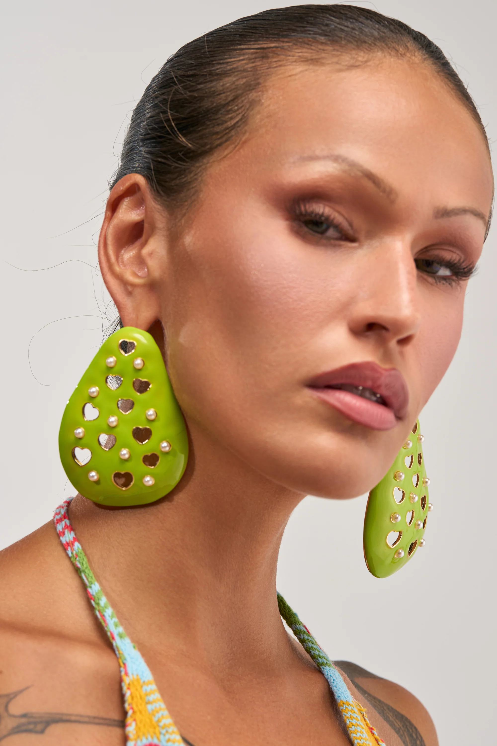 TAKE A BITE PEAR EARRING - Akira Wear