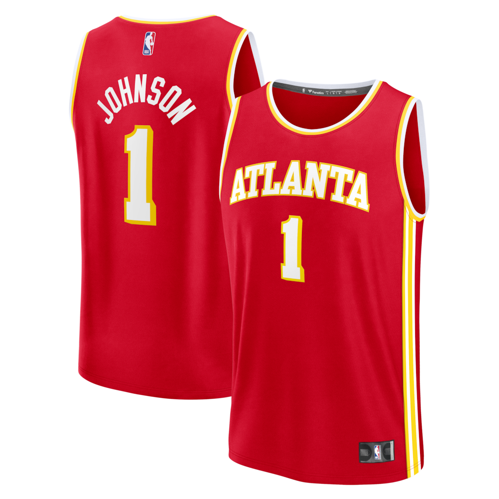 Youth Atlanta Hawks Jalen Johnson Fanatics Red Fast Break Jersey - Icon Edition - Jersey
