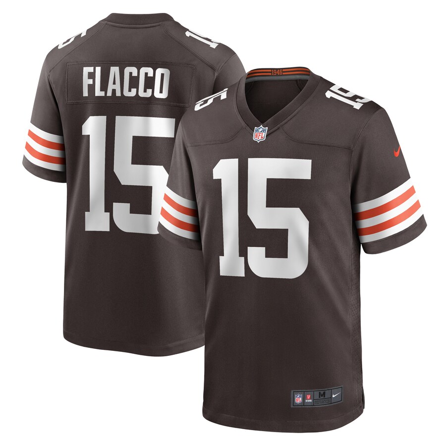 Men's Cleveland Browns Joe Flacco Nike Brown Game Player Jersey - Jersey