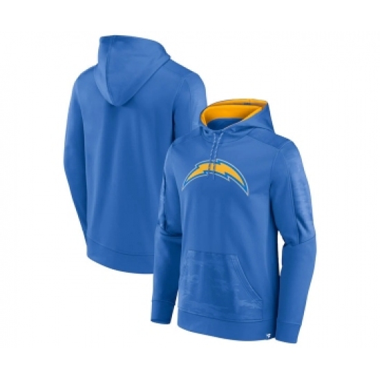 Men's Los Angeles Chargers Blue On The Ball Pullover Hoodie - Jersey