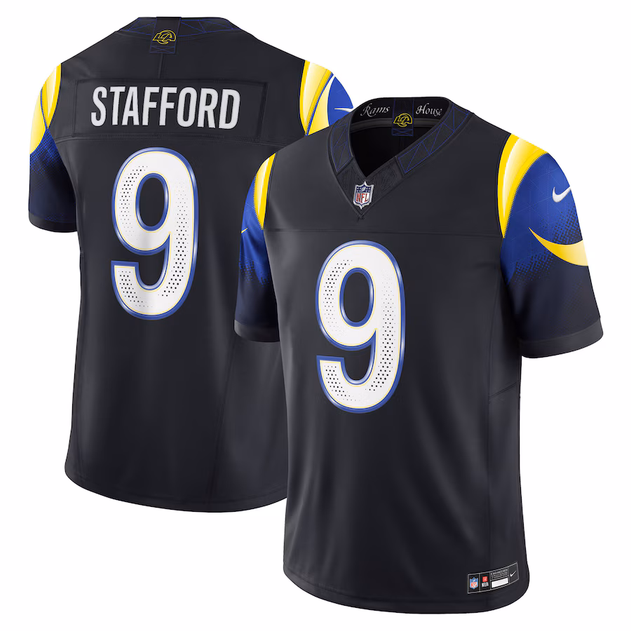 Men's Los Angeles Rams Matthew Stafford Nike Midnight Blue 2025 Rivalries Collection Limited Jersey - Jersey