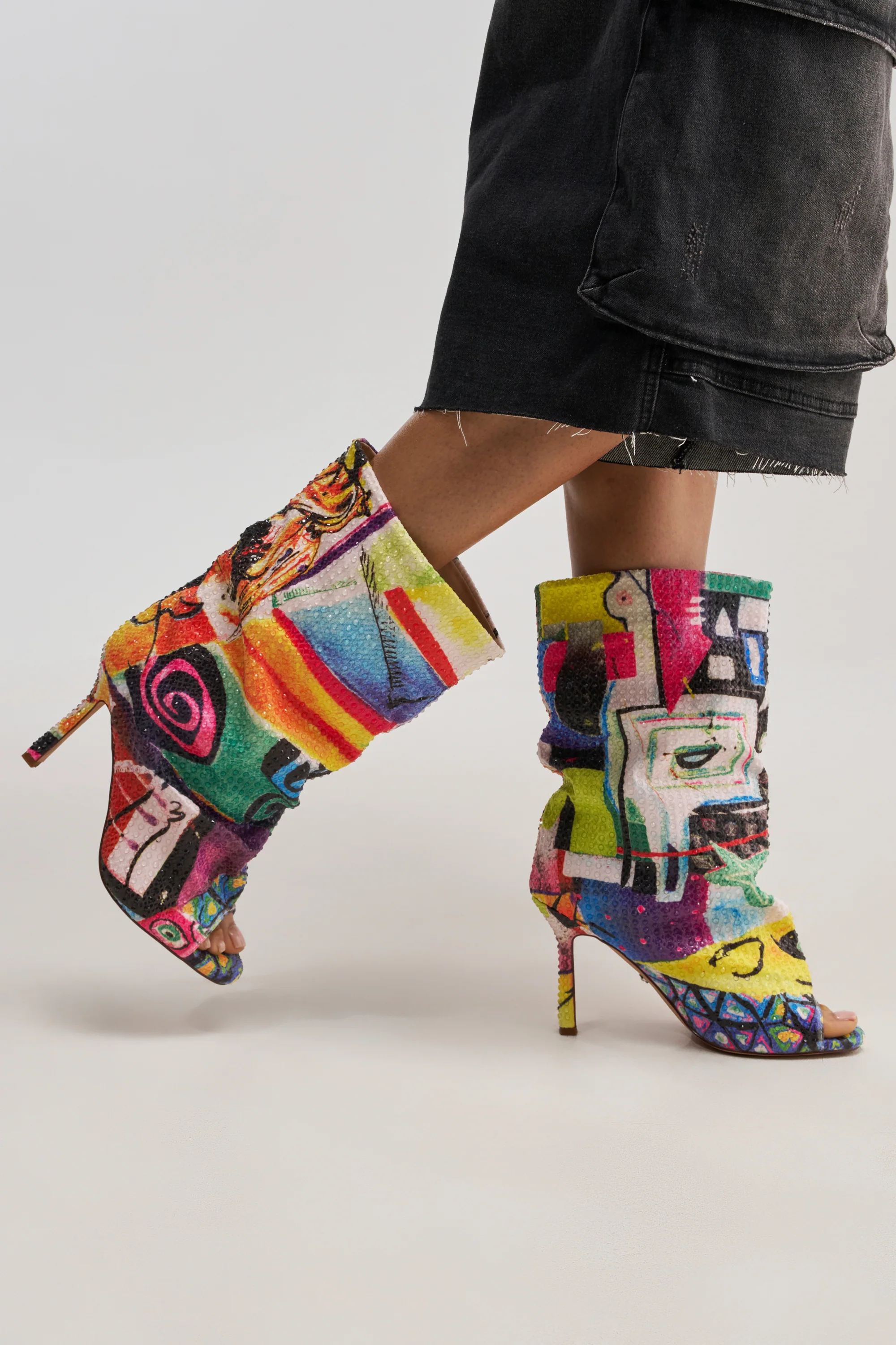 AZALEA WANG JONICE MULTI OPEN TOE BOOTIE - Akira Wear