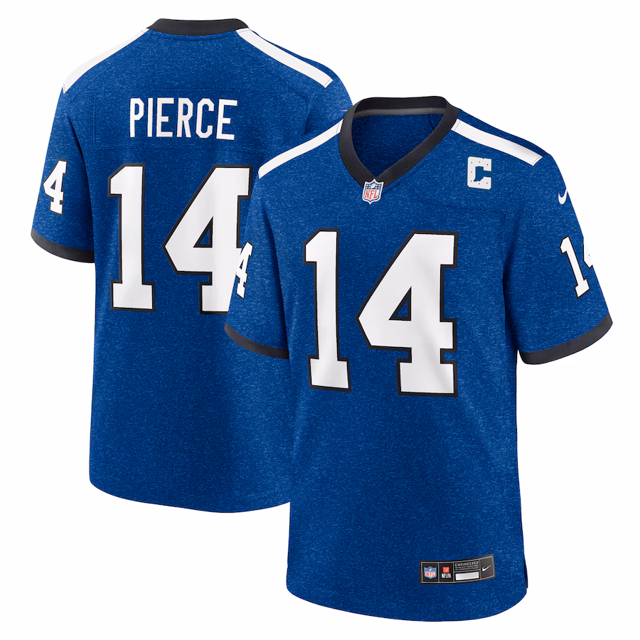 Men's Indianapolis Colts Alec Pierce Nike Blue Alternate Game Jersey - Jersey