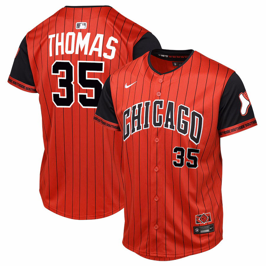 Youth Chicago White Sox Frank Thomas Red/Black 2025 City Connect Limited Player Jersey - Jersey