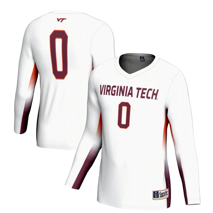 Unisex GameDay Greats #0 White Virginia Tech Hokies Lightweight Volleyball Jersey - Jersey