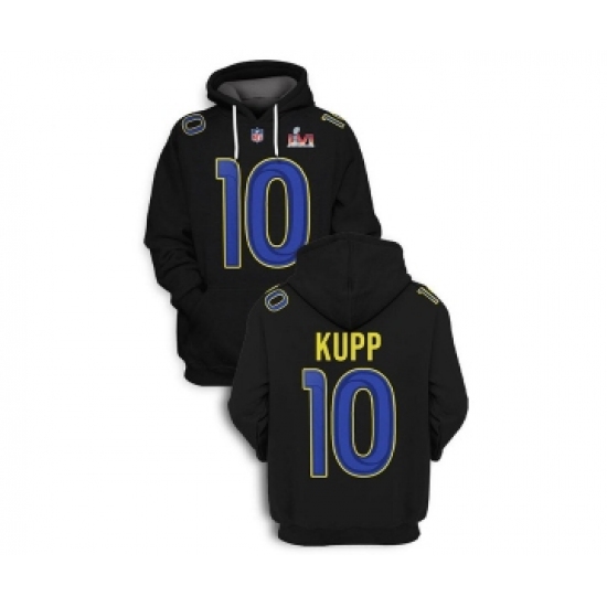 Men's Los Angeles Rams Active Player Custom 2022 White Super Bowl Pullover Hoodie - Jersey