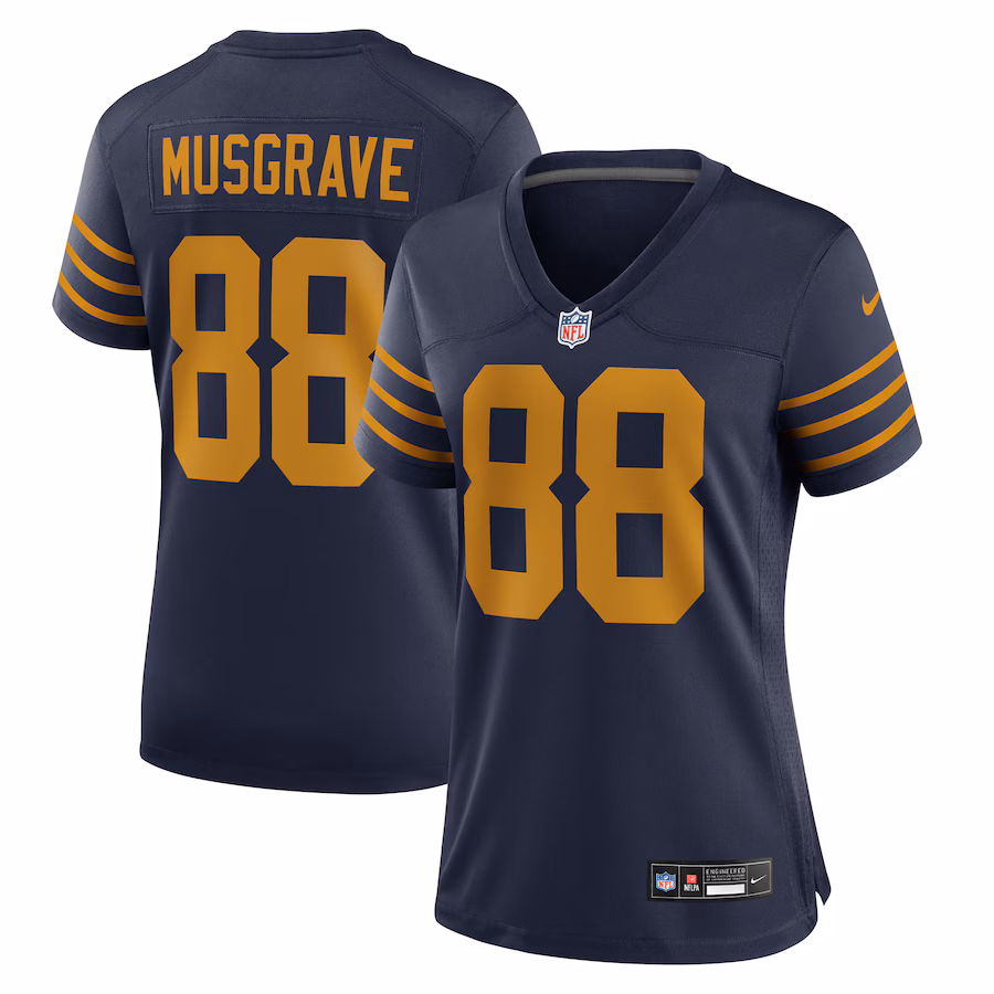 Women's Green Bay Packers Luke Musgrave Nike Navy The 1923 Classic Game Jersey - Jersey