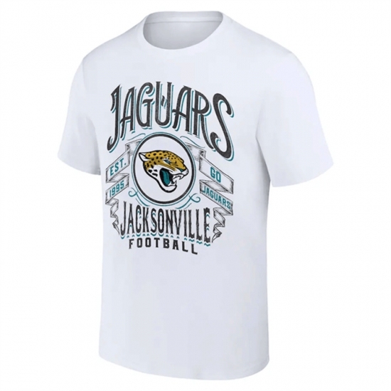 Men's Jacksonville Jaguars White X Darius Rucker Collection Vintage Football T Shirt - Jersey