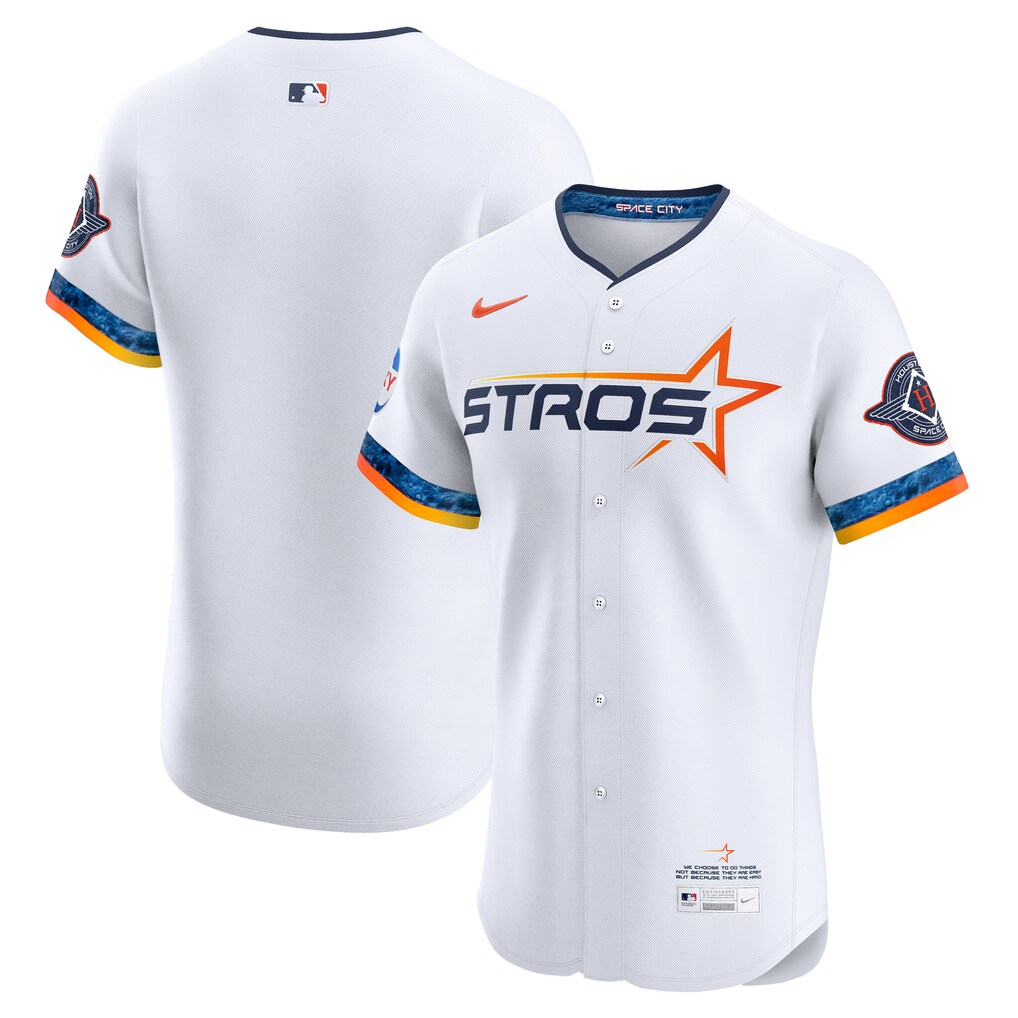 Men's Houston Astros  Nike White 2025 City Connect Elite Jersey - Jersey