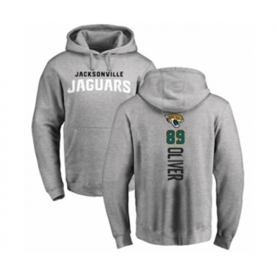 Football Jacksonville Jaguars #89 Josh Oliver Ash Backer Pullover Hoodie - Jersey