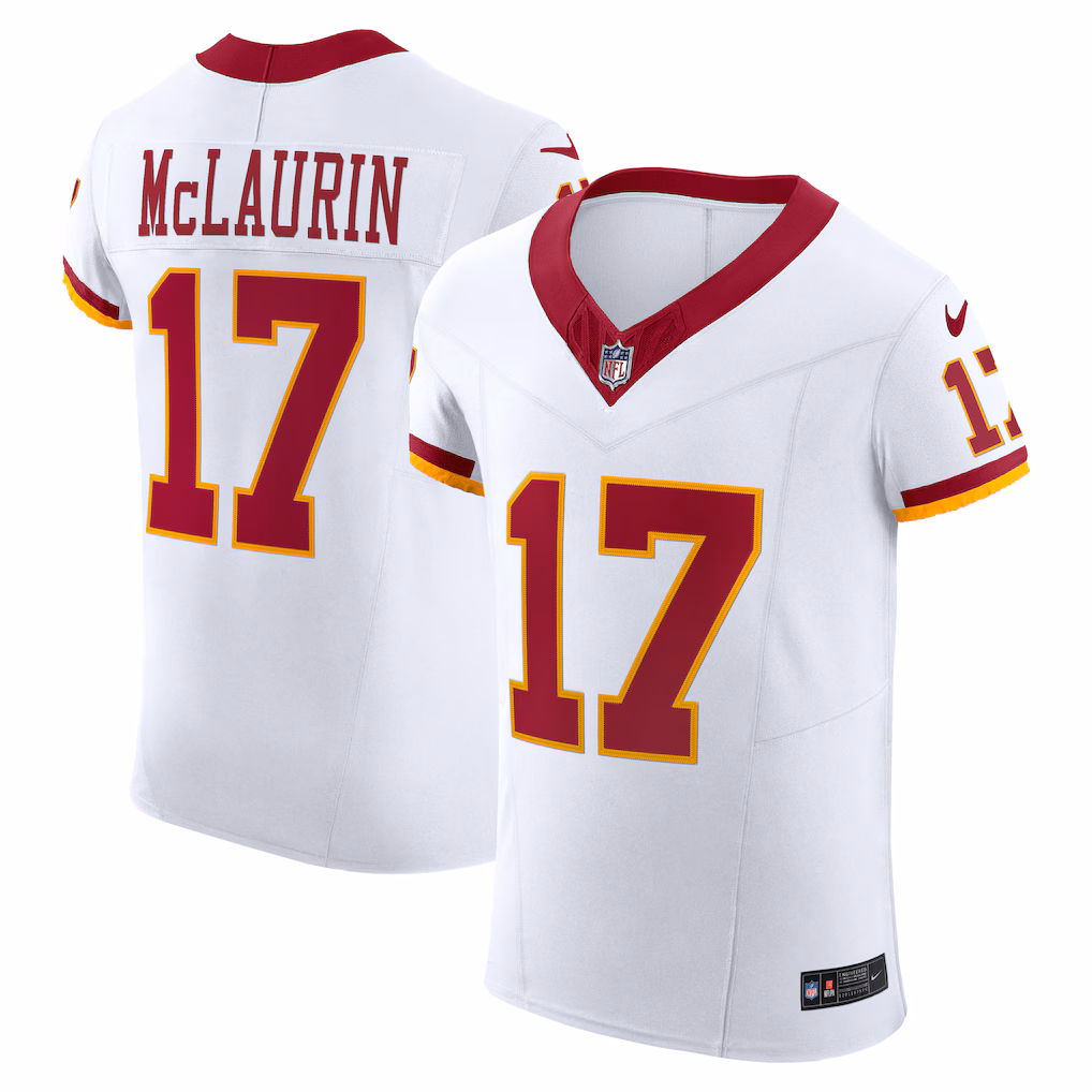 Men's Washington Commanders Terry McLaurin Nike White Alternate 2 Super Bowl Era Vapor F.U.S.E. Elite Jersey - Jersey