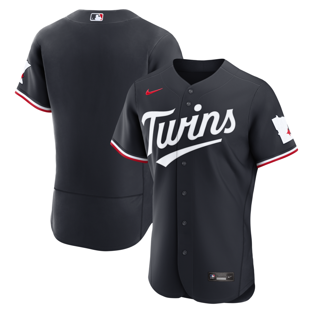 Men's Minnesota Twins  Nike Navy Alternate Authentic Jersey - Jersey