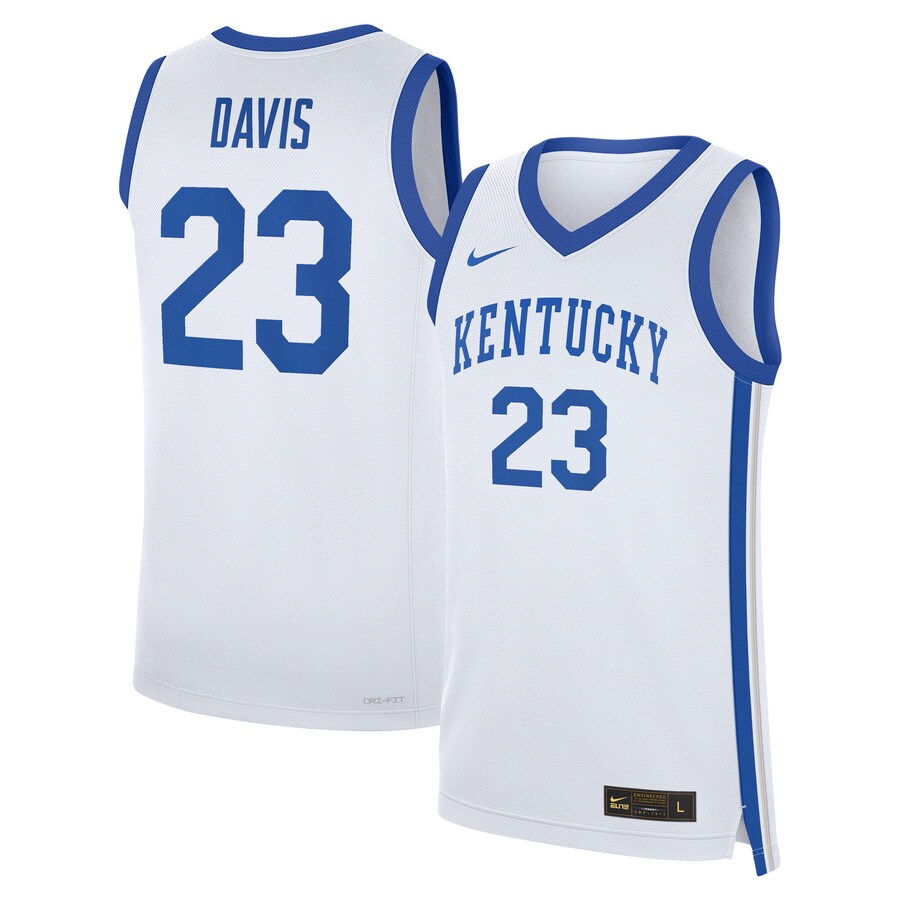 Men's Nike Anthony Davis White Kentucky Wildcats Performance Replica Basketball Jersey - Jersey