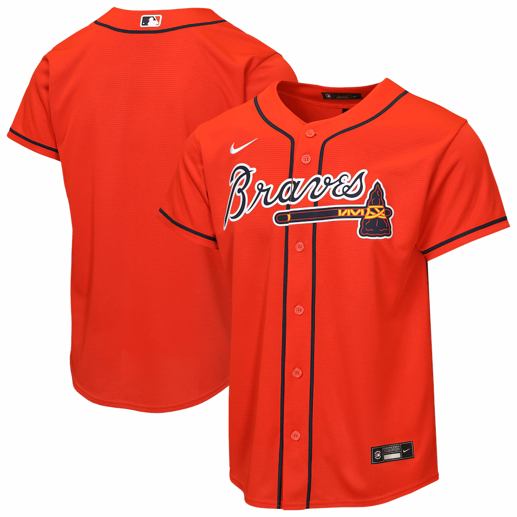 Youth Atlanta Braves Nike Red Alternate Replica Jersey - Jersey