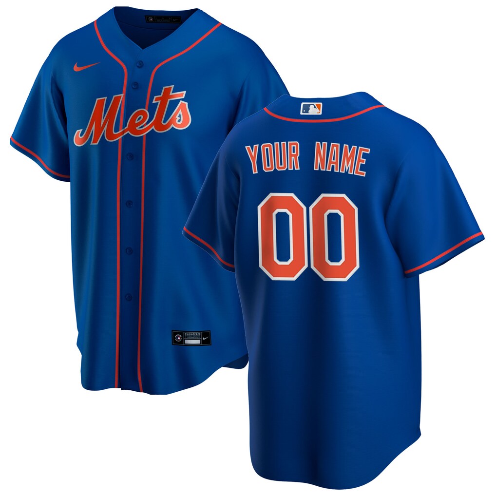 Men's New York Mets Nike Royal Alternate Replica Pick-A-Player Custom Jersey - Jersey