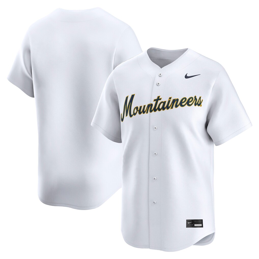 Men's Nike White West Virginia Mountaineers Baseball Limited Jersey - Jersey