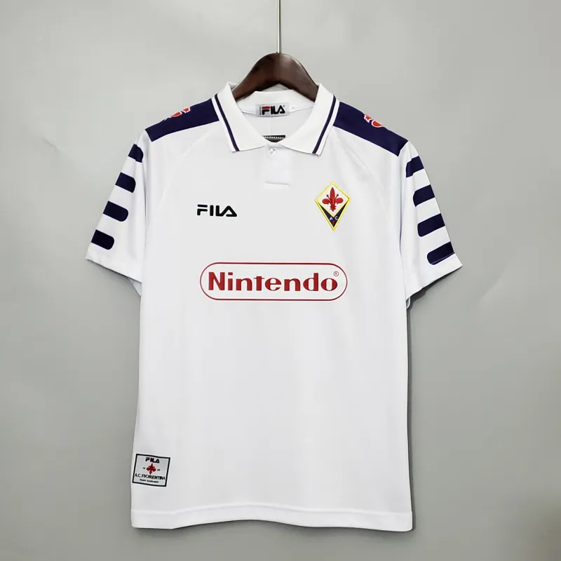 Fiorentina Retro Soccer Jersey Away Custom Shirt 1998/99 - Jersey