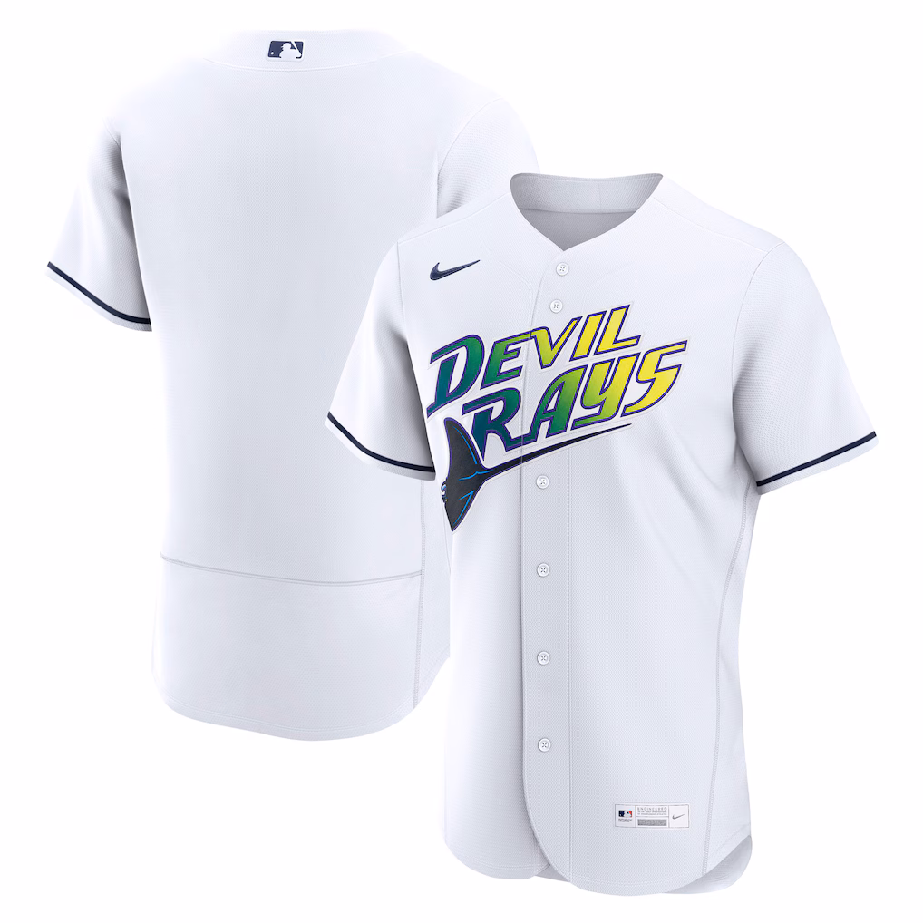 Men's Tampa Bay Rays Nike White Alternate 2 Authentic Jersey - Jersey
