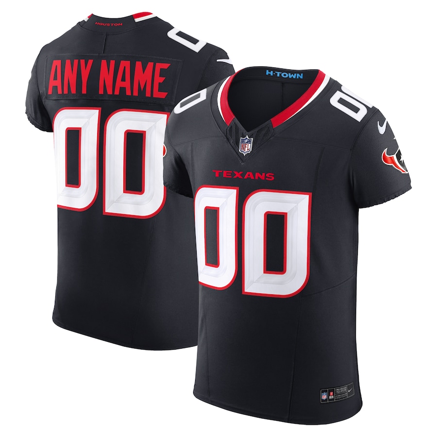 Men's Houston Texans Nike Navy Team Vapor F.U.S.E. Elite Custom Jersey - Jersey