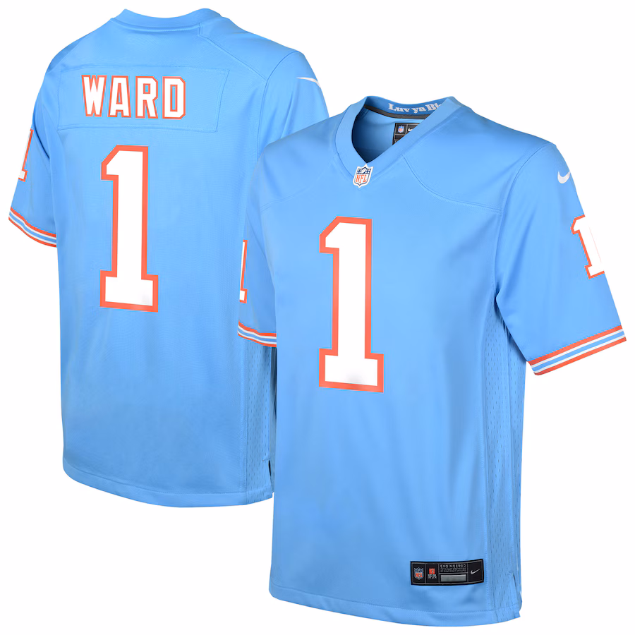 Youth Tennessee Titans Cameron Ward Nike Light Blue Alternate Game Jersey - Jersey
