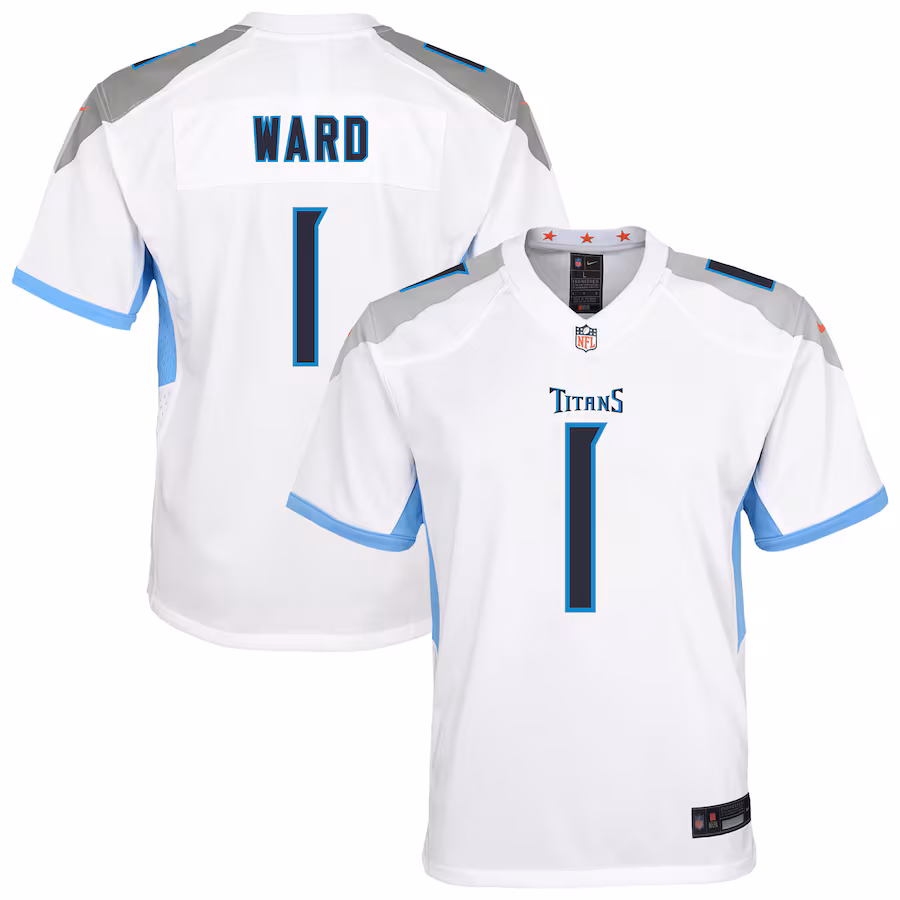 Youth Tennessee Titans Cameron Ward Nike White White Game Jersey - Jersey