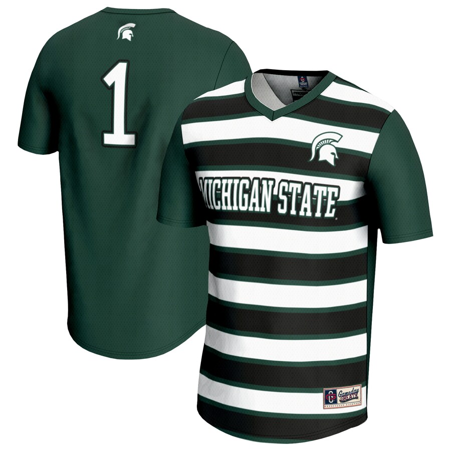 Youth GameDay Greats #1 Green Michigan State Spartans Lightweight Soccer Fashion Jersey - Jersey