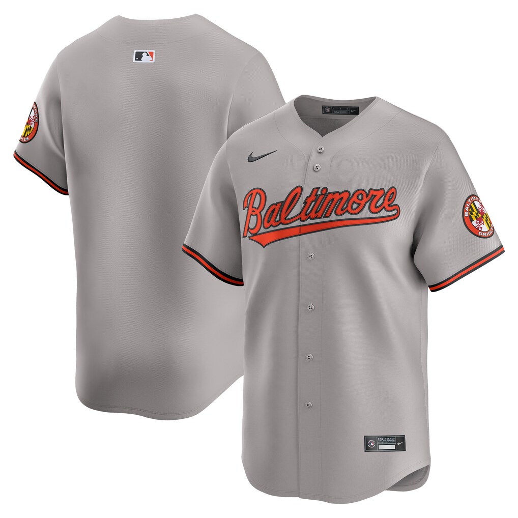 Men's Baltimore Orioles Nike Gray Road Limited Jersey - Jersey
