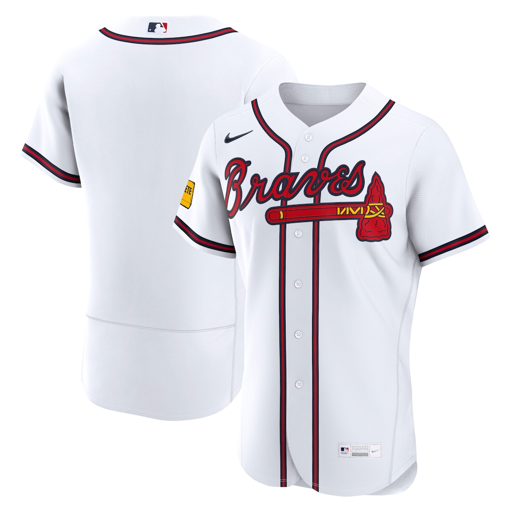 Men's Atlanta Braves Nike White Home Authentic Jersey - Jersey