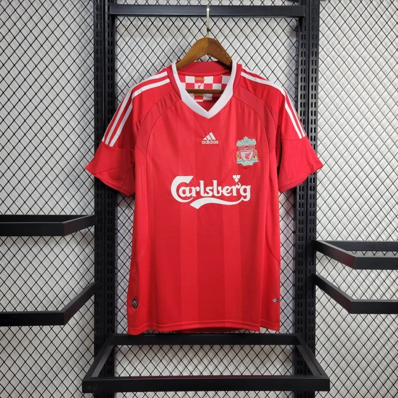 Liverpool Retro Football Jersey Home Champions League Custom Shirt 2008/09 - Jersey