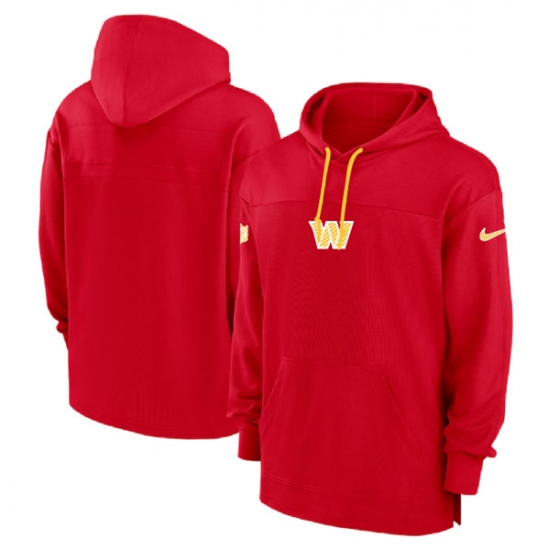 Men's Washington Commanders Red Performance Pullover Hoodie - Jersey